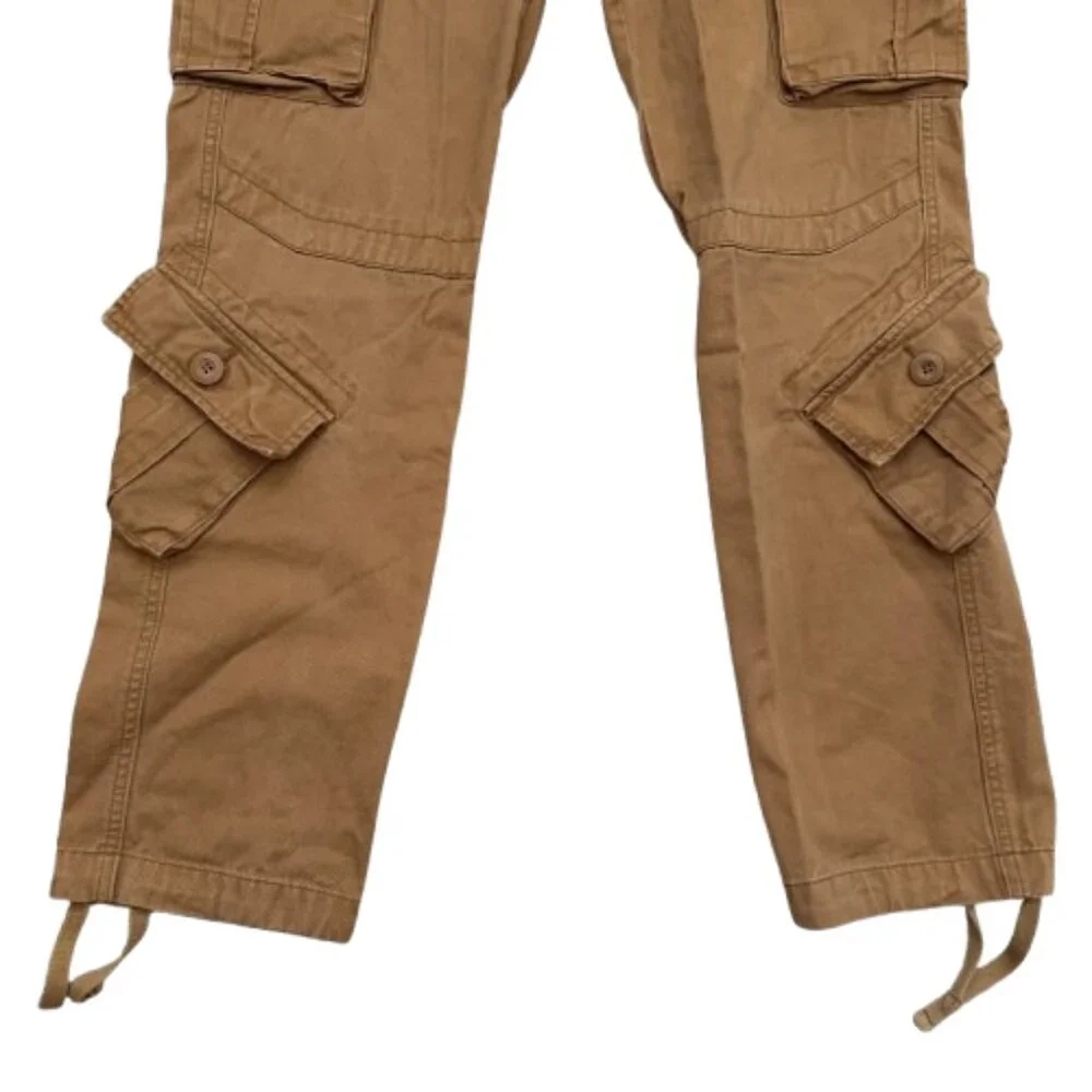 Matchstick Mens Cargo Pants Size 29 Small Workwear Drawstring Pockets - Picture 3 of 6